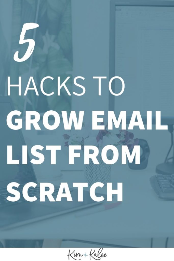 hacks to grow your email marketing list