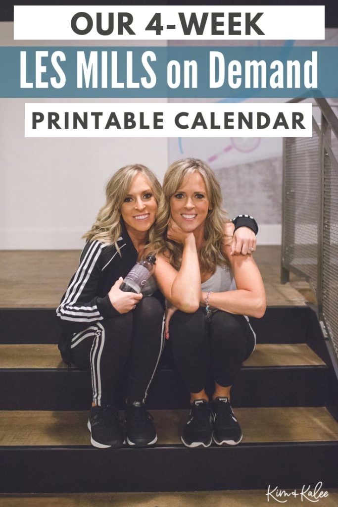 LES MILLS on Demand Workout Calendar Free Printable