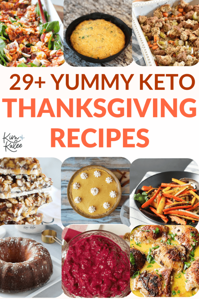 Collage of Keto Thanksgiving Recipes