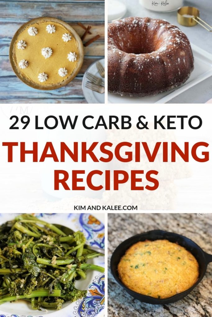 collage of our favorite keto thanksgiving recipes