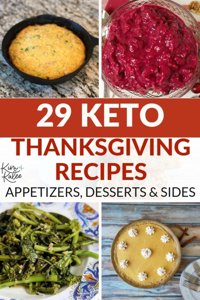 collage of our favorite keto thanksgiving foods