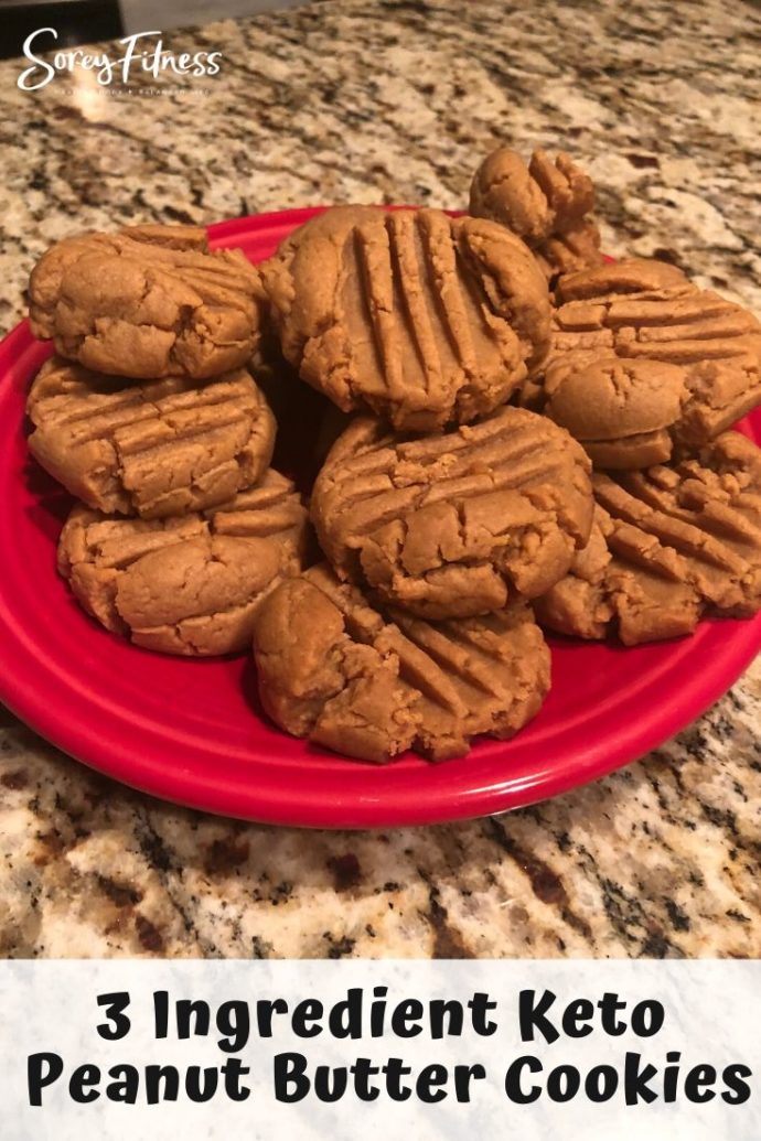 3 Ingredient Keto Peanut Butter Cookies - Soft, Chewy & Flourless Recipe