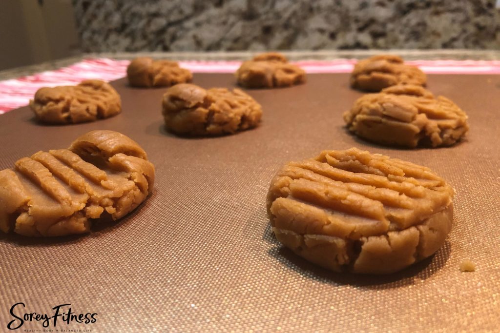 Tray of Keto Peanut Butter Cookies