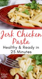 Healthy Jerk Chicken Pasta on The Stove - An Easy & Quick Dinner Idea