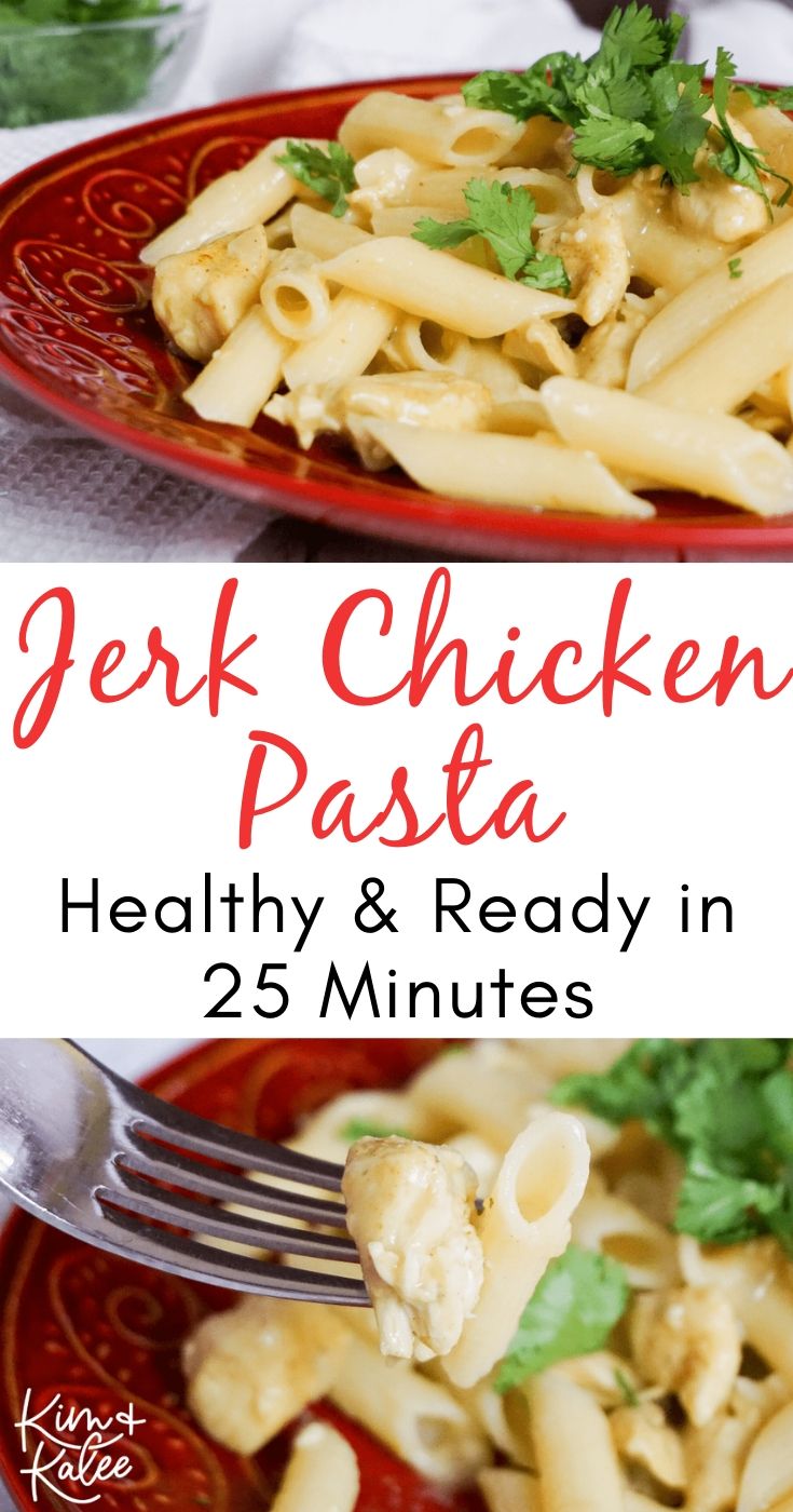 Healthy Jerk Chicken Pasta