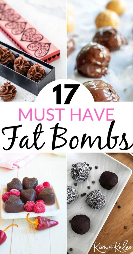 must have chocolate fat bombs collage