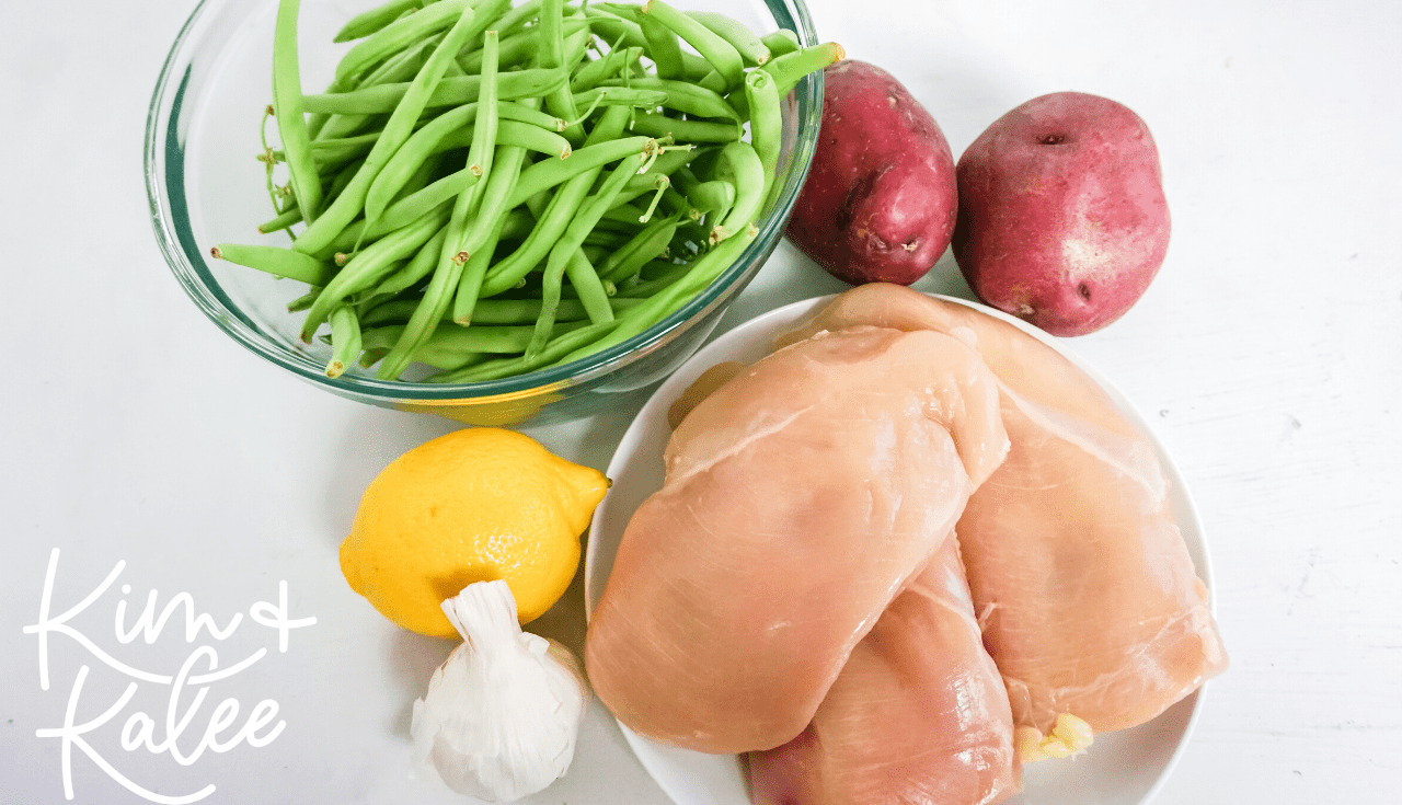 What you'll need to make one pan chicken green beans and potatoes