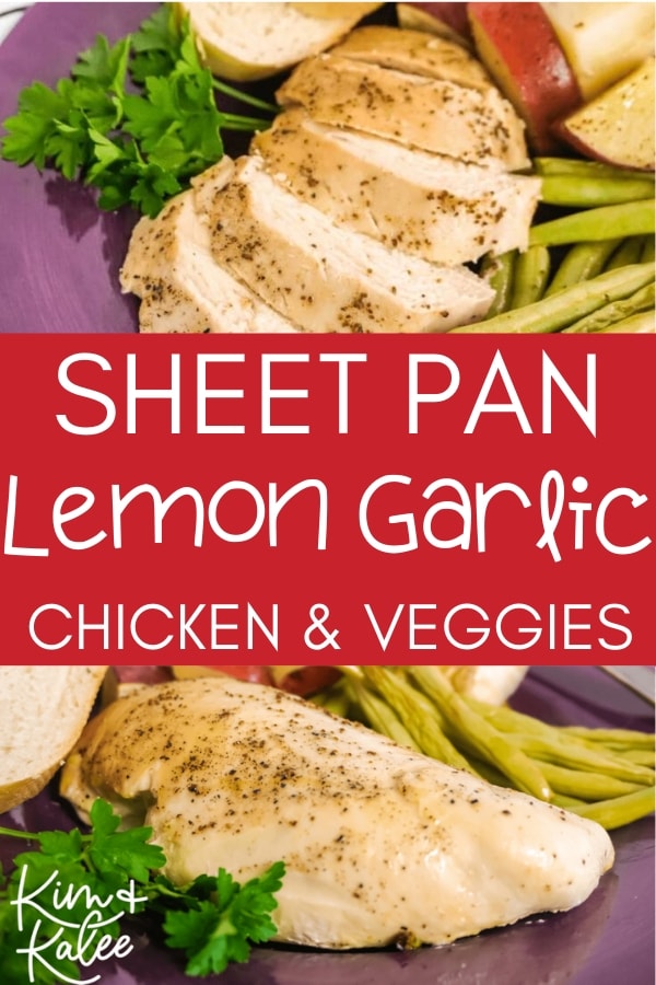 sheet pan lemon garlic chicken with vegetables 