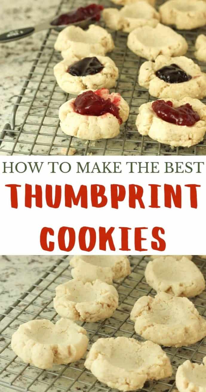 Easy Raspberry Thumbprint Cookies with Nuts Recipe - Kim and Kalee