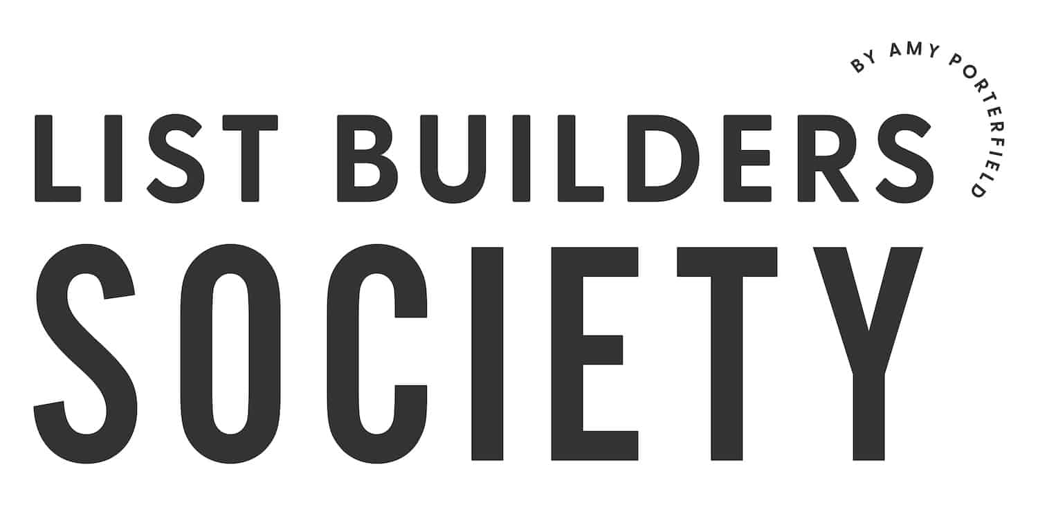 Amy Porterfield's List Builder's Society Logo