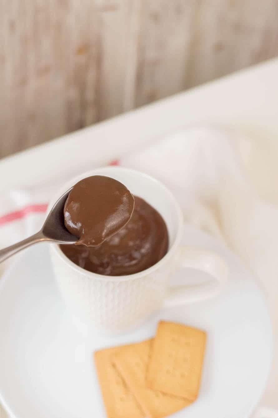 Spoonful of Thick Italian Style Hot Chocolate