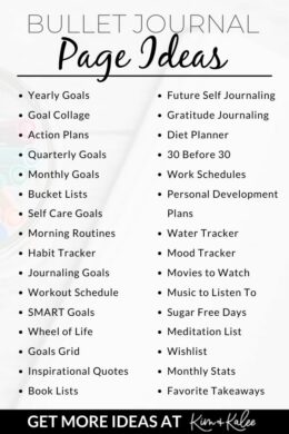 21 Motivating Bullet Journal Goal Page Ideas to Achieve Your Goals