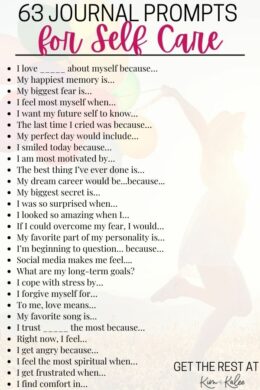 55+ Therapy Journal Prompts for Mental Health & Self Care