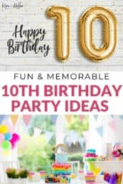 41 Fun & Memorable 10th Birthday Party Ideas