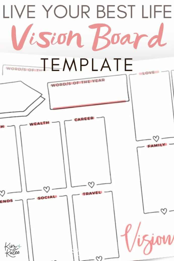 How to Make Your Vision Board Template (Free Worksheet)