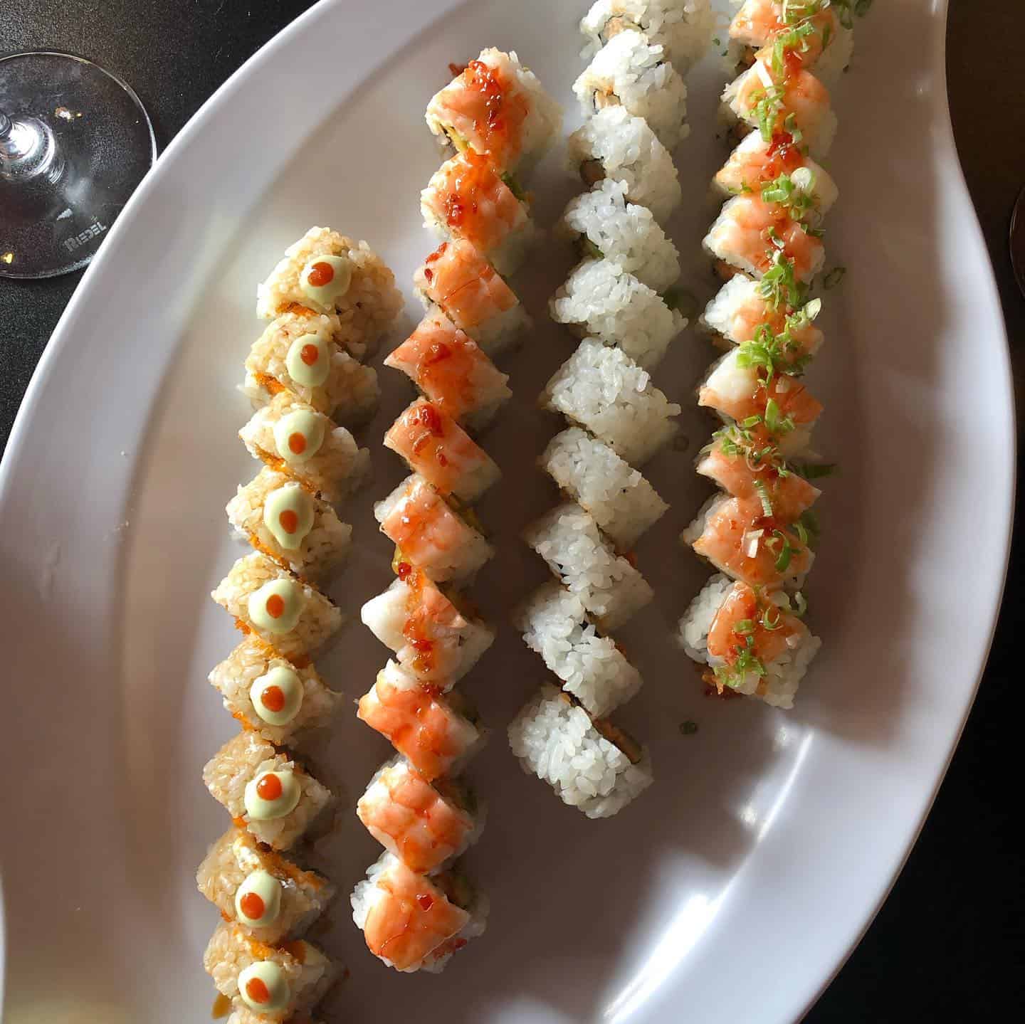 4 rolls at Daves Sushi