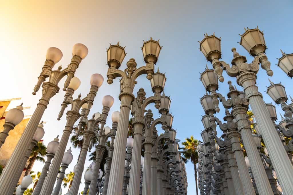 Public Art "Urban Light" in Los Angeles
