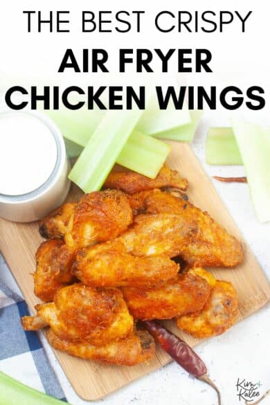 Crispy Air Fryer Chicken Wings (Cornstarch, Gluten-Free)