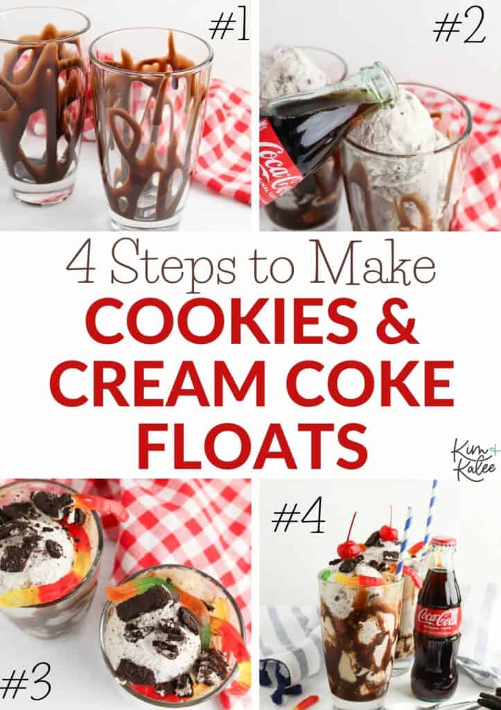 cookies and cream coke floats