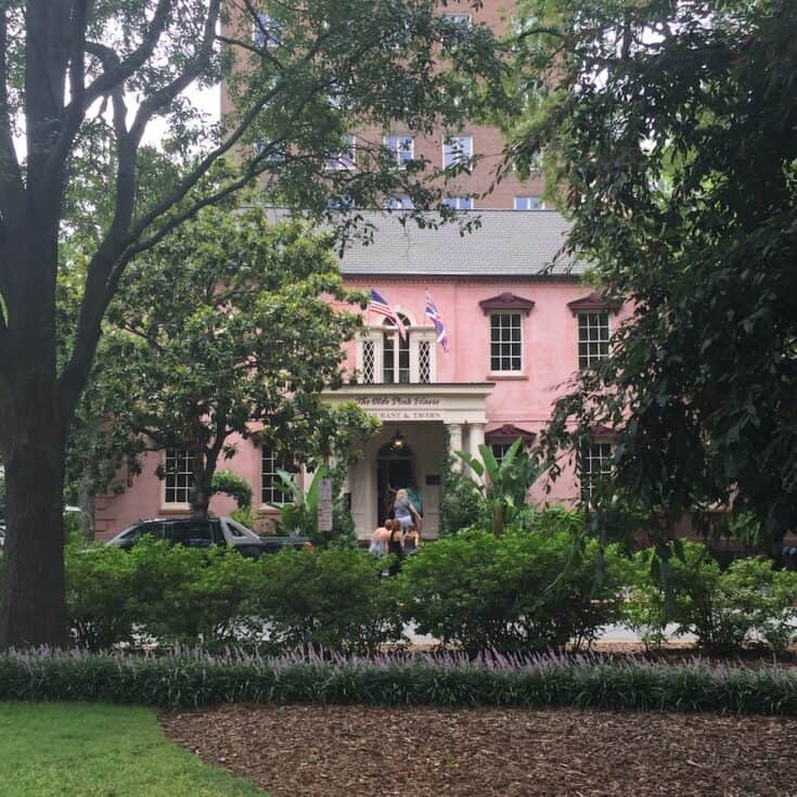 The Pink House in Savannah