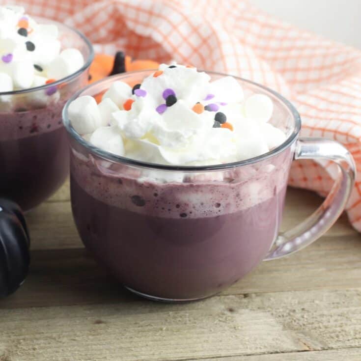 cup of hocus pocus hot chocolate