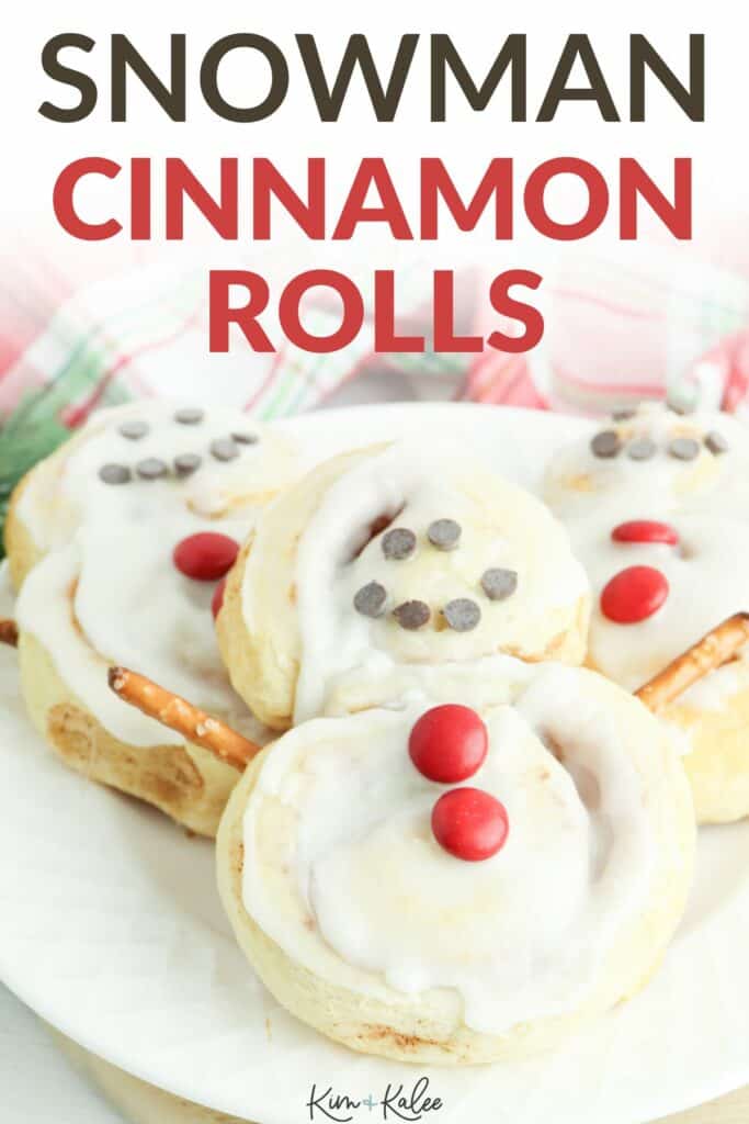 snowman cinnamon rolls 
