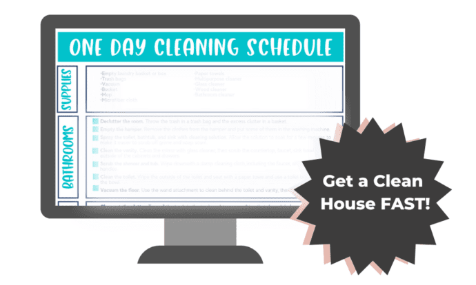 sneak peek at our cleaning house in 1 day checklist