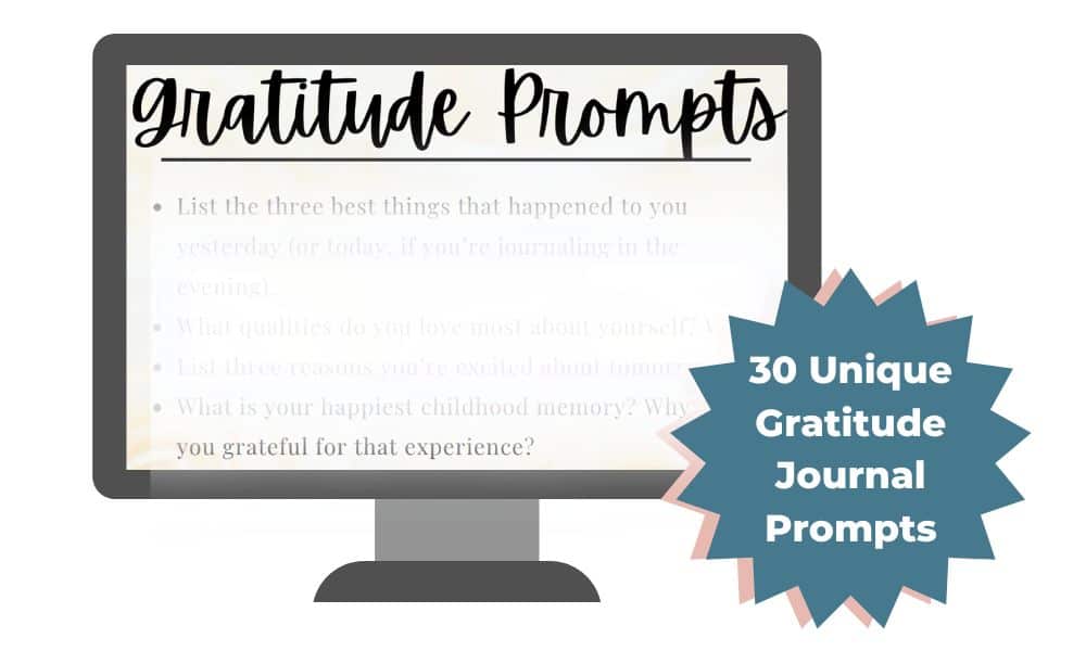 30 Days of Gratitude Prompts - Kim and Kalee