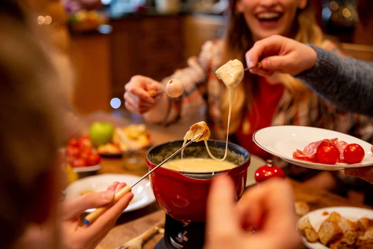 fondue at a party