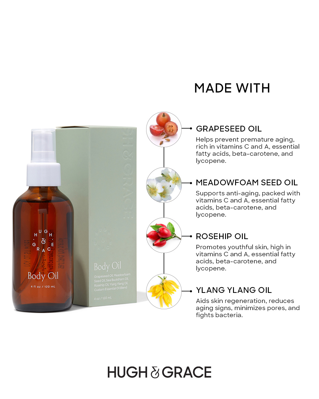 hugh and grace body oil ingredients